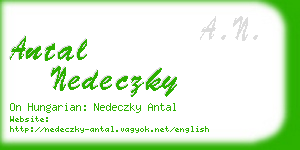 antal nedeczky business card